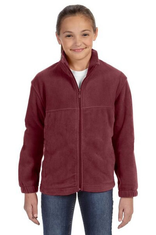 Harriton M990Y - Youth 8 oz. Full-Zip Fleece