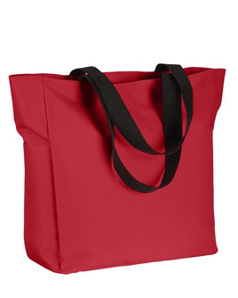 BAGedge BE080 - Durable Polyester Tote with Zipper and Pockets