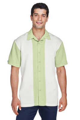 Harriton M575 - Men's Two-Tone Bahama Cord Camp Shirt