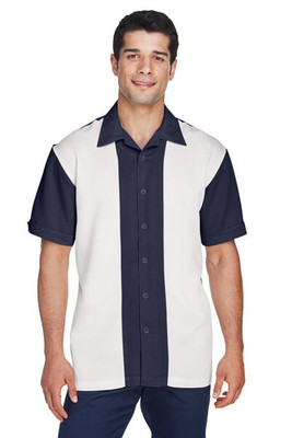 Harriton M575 - Men's Two-Tone Bahama Cord Camp Shirt