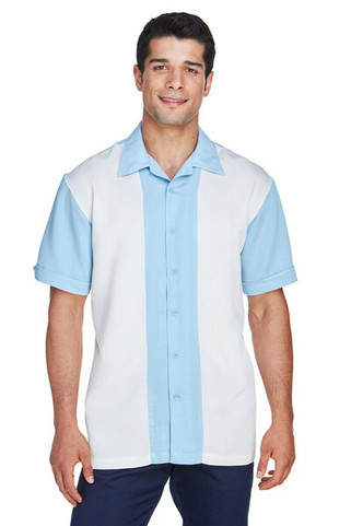 Harriton M575 - Mens Two-Tone Bahama Cord Camp Shirt