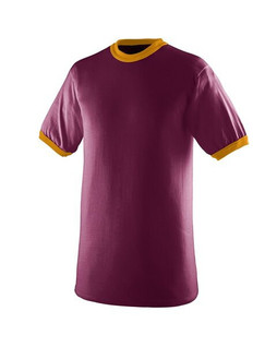 Augusta 710 - Camiseta Bicolor con Ribete Contrastante