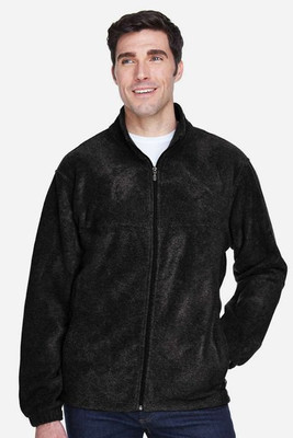 Harriton M990T - Men's Tall 8oz. Full-Zip Fleece