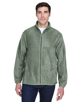 Harriton M990T - Men's Tall 8oz. Full-Zip Fleece