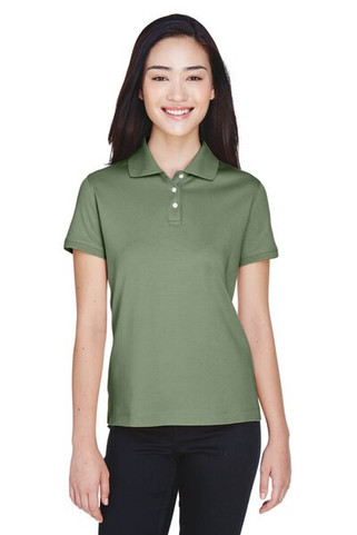 Devon & Jones D140SW - Ladies Solid Perfect Pima Interlock Polo