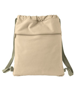 Authentic Pigment 1901 - 14 oz. Pigment-Dyed Canvas Cinch Sack