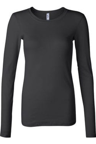 Bella+Canvas 8751 - Womens Long Sleeve Sheer Mini Rib Tee