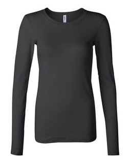 Bella+Canvas 8751 - Womens Long Sleeve Sheer Mini Rib Tee