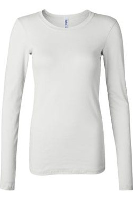 Bella+Canvas 8751 - Women's Long Sleeve Sheer Mini Rib Tee