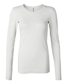 Bella+Canvas 8751 - Women's Long Sleeve Sheer Mini Rib Tee