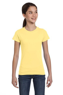 LAT 2616 - Girls Fine Jersey Longer Length T-Shirt