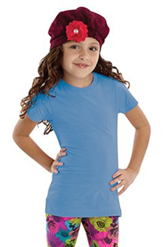 LAT 2616 - Girls Fine Jersey Longer Length T-Shirt