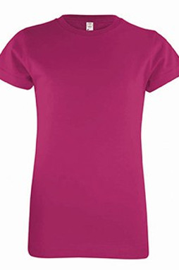 LAT 2616 - Girls Fine Jersey Longer Length T-Shirt