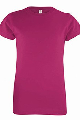 LAT 2616 - Girls' Fine Jersey Longer Length T-Shirt