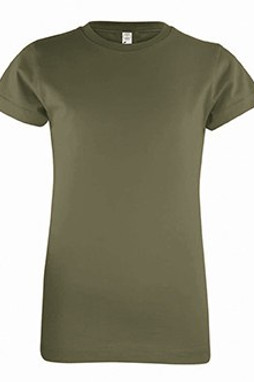 LAT 2616 - Girls Fine Jersey Longer Length T-Shirt