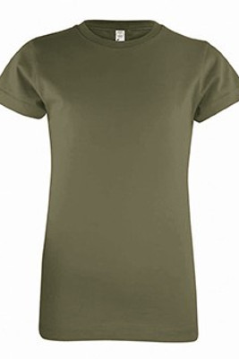 LAT 2616 - Girls' Fine Jersey Longer Length T-Shirt