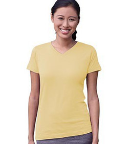 LAT 3507 - Ladies Fine Jersey V-NeckT-Shirt