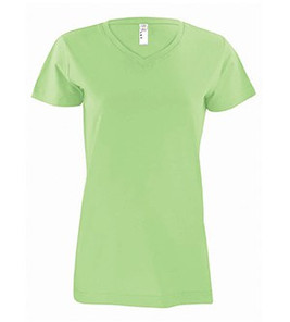 LAT 3507 - Ladies' Fine Jersey V-NeckT-Shirt