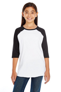 LAT 6130 - Camiseta Juvenil Béisbol Manga Tres Cuartos Vintage