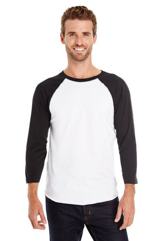 LAT 6930 - Remera vintage jersey de manga tres cuartos de beisbol