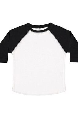 Rabbit Skins 3330 - Toddler Fine Jersey Three-Quarter Sleeve Baseball T-Shirt