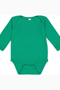 Rabbit Skins 4411 - Infant Long Sleeve Lap Shoulder Creeper