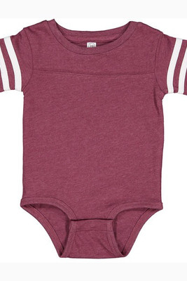Rabbit Skins 4437 - Infant Football Fine Jersey Bodysuit