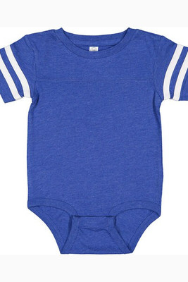 Rabbit Skins 4437 - Infant Football Fine Jersey Bodysuit