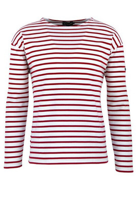 Armor Lux AM120 - Langærmet Breton skjorte til mænd 100% bomuld