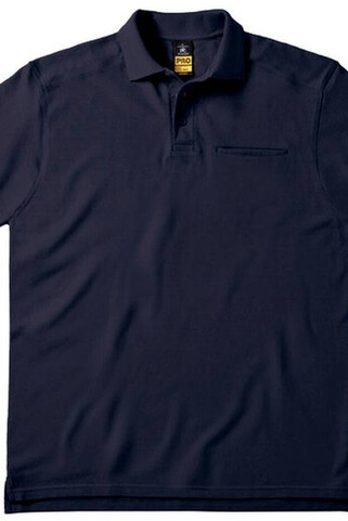 B&C Pro BC815 - Мъжка поло тениска с къс ръкав и джоб на гърдите