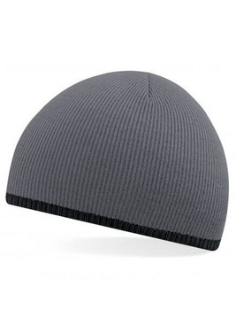 Beechfield BF44C - Two-tone beanie knitted hat