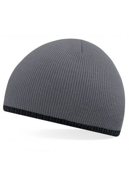Beechfield BF44C - Two-tone beanie knitted hat