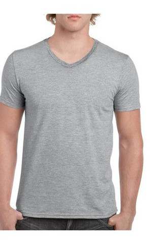 Gildan GN646 - T-skjorte med V-hals for menn, 100% bomull