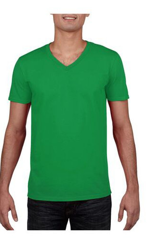 Gildan GN646 - Herren T-Shirt mit V-Ausschnitt aus 100% Baumwolle