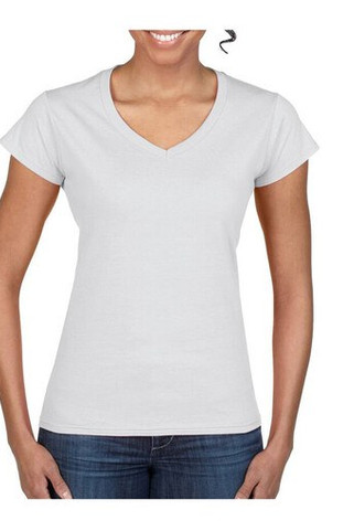 Gildan GN647 - Softstyle Dames V-Hals T-shirt
