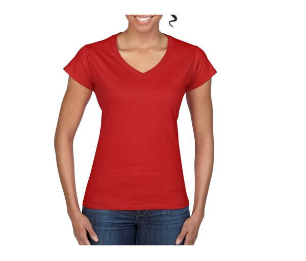 Gildan GN647 - Gildan Women's Lightweight V-Neck Cotton Tee
