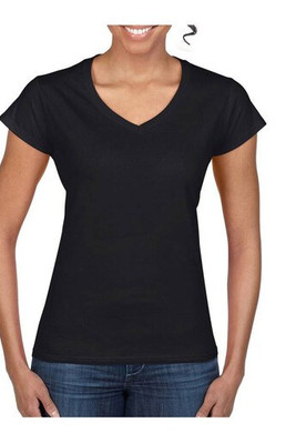 Gildan GN647 - Gildan Women's Lightweight V-Neck Cotton Tee
