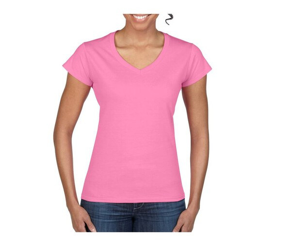 Gildan GN647 - Gildan Women's Lightweight V-Neck Cotton Tee