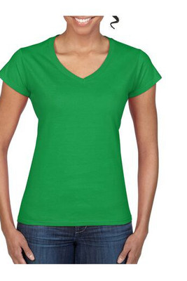 Gildan GN647 - Gildan Women's Lightweight V-Neck Cotton Tee