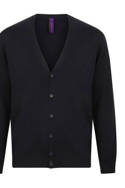 Henbury HY722 - Henbury Miesten Tyylikäs V-Neck Neuletakki