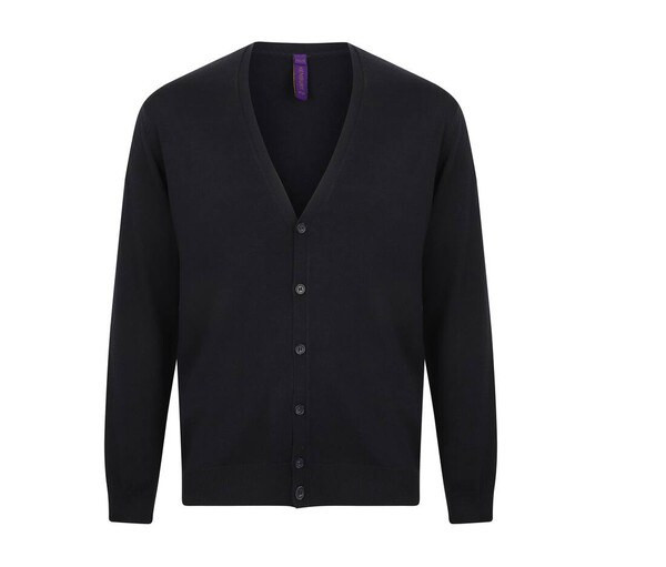 Henbury HY722 - Henbury Men's Elegant V-Neck Buttoned Cardigan