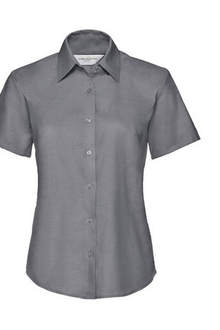 Russell Collection JZ33F - Short Sleeve Easy Care Oxford Bluse