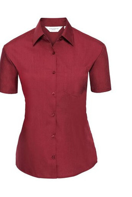 Russell Collection JZ35F - Damen Bluse Popeline