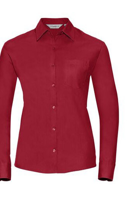 Russell Collection JZ36F - Women's 100% Cotton Poplin Shirt