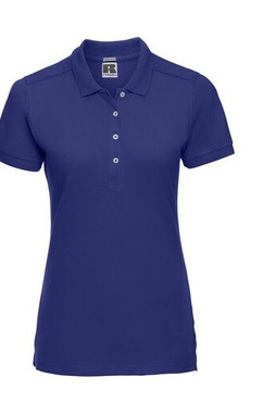Russell JZ565 - Polo Femme Élégant en Coton avec Boutons Nacrés