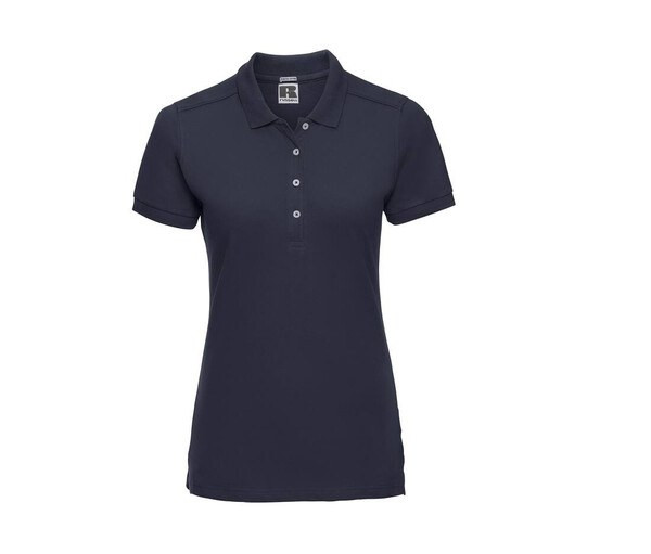 Russell JZ565 - Polo Femme Élégant en Coton avec Boutons Nacrés
