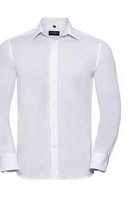 Russell Collection JZ922 - Chemise Oxford Cintrée Homme Col Italien