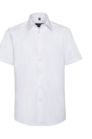 Russell Collection JZ923 - Classic Mens Fitted Oxford Shirt with Italian Collar
