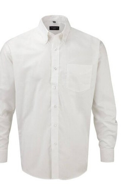 Russell Collection JZ932 - Camisa masculina Oxford