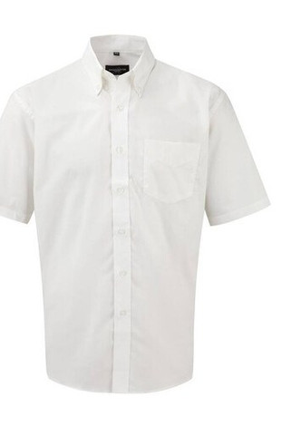 Russell Collection JZ933 - Mens Oxford Cotton Short Sleeve Shirt
